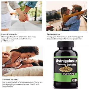 Etiqueta privada Astragalus American Ginseng 2400 Suplemento Cápsulas de astrágalo orgánico - Product Image 2