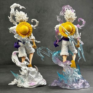 Figurine <span class=keywords><strong>One</strong></span> Piece NY Nika Luffy, Forme Gear 5 Dieu du Soleil, Luffy marchant sur les nuages tenant une foudre, Modèle d'ornement en gros - Product Image 4