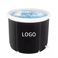 Baignoire pliable en PVC noir de haute qualité, écologique, pour la récupération, style personnalisé, vente directe d'usine, prix bas