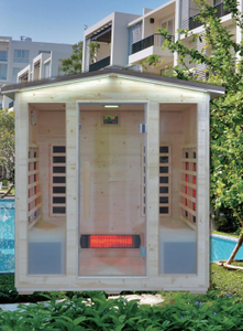 Nouveau Relax Femmes Sueur Chaude <span class=keywords><strong>Mini</strong></span> Portable <span class=keywords><strong>Solarium</strong></span> Cabine Sauna 2 Thérapie Par La Lumière Rouge Moderne Extérieur Au Feu De Bois Sauna Sur Mesure - Product Image 5