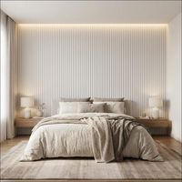 Paneles de Rejilla de Madera Sólida WPC, Paneles Decorativos Ranurados para Pared, Tiras de Rejilla para Techo y Pared, y Tablas Curvas