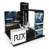 Stand d'exposition modulaire personnalisé 10-10 pour salon professionnel, montage rapide, présentoir portable, comptoir d'accueil