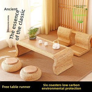 Meilleur prix Rustique Coussin De Sol Paille Pouf Siège Méditation Ottoman Utilisation pour La Maison/Café/Restaurant/Hôtel Décoration - Product Image 2