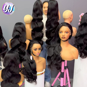 Parrucca Cambogiana Glueless HD Lace con Campione Gratuito, Parrucca Frontale 360 Lace con <span class=keywords><strong>Capelli</strong></span> Vergini Allineati alle Cuticole, Parrucca di <span class=keywords><strong>Capelli</strong></span> Umani Grezzi Cambogiani - Product Image 5