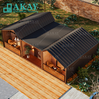 Maison Modulaire Préfabriquée à Deux Étages avec 4 Chambres, Kit de 40 pieds, Conteneur Extensible, avec Terrasse
