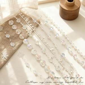 Cadena de Cuentas de Plástico Transparente de Alta Calidad, Adornos Colgantes para Árbol de Navidad, Elegantes e Impermeables - Product Image 3