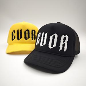 Casquette de camionneur en mousse Y2K personnalisée OEM, broderie 3D, casquette en maille à 5 panneaux avec impression de logo personnalisé - Product Image 6