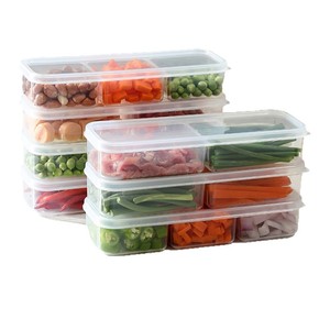 Contenedores rectangulares de plástico con tapa para almacenamiento de alimentos, portátiles, para refrigerador, congelador, carne, verduras, gran capacidad - Product Image 5