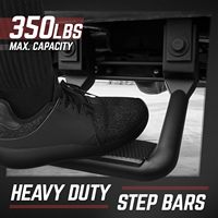 Marchepieds latéraux tout-terrain en aluminium noirs, barres de protection antidérapantes pour pick-up, SUV 4x4 Frontier Patrol NP300