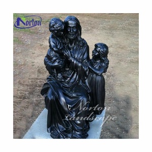 Vente en gros de Christ religieux catholique avec enfants Statue grandeur nature en métal Bronze Jésus avec enfants Statue Sculpture à vendre - Product Image 3