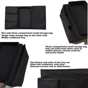Polyester Storage Bag Multi Pocket <b>Sofa</b> Tray Armrest Tray Hanging Storage Bag with Pockets and Cup Holder Tray - Product Image 6