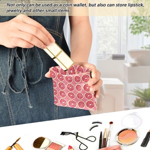 Wholesale Mini Change Purse Wallet Women's Genuine Leather <b>Key</b> Chain Coin Bag Zipper Small Pouch Wallet - Product Image 6