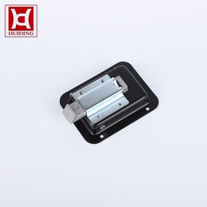 Black Powder Coated Recessed Paddle Latch Non-Locking Slam Latch Flush Mount Handle for Mechanical Enclosure - Product Image 4