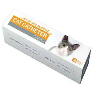 Cathéter d'urine de chat jetable vétérinaire de 1.0mm et 1.3mm