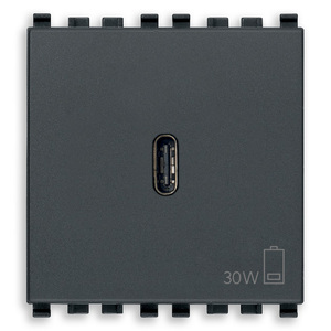 อะแดปเตอร์แปลงไฟ USB C 30W PD สีเทา ความยาว 5.4 นิ้ว ความสูง 5.2 นิ้ว - Product Image 1