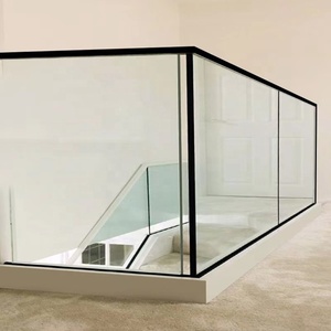 Outdoor Stainless Steel 304/316 Glass Stair Balcony <strong>Handrail</strong> Wrought <strong>Iron</strong> Balusters-Villa Garden Courtyard Use DIY Modern Design - Product Image 6