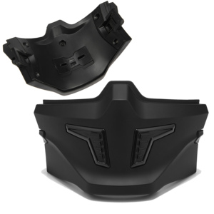 RNG combinazione casco nero opaco Full Face casco moto a doppia visiera approvato a punto Flip up adulti uomo e donna - Product Image 2