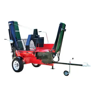 15t 20t gasoline engine firewood processor splitting knife log trailer tree cutter