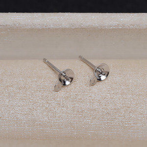 ต่างหูเงินแท้ S925 5 คู่ สำหรับงาน DIY พร้อมเข็มต่างหูขนาด 4 มม. และห่วงกลมแบบปิดสำหรับผู้หญิง รุ่น 4249 มีขนาด 6 มม. และ 8 มม. ให้เลือก - Product Image 1