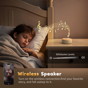 2 in 1 suono della natura cassa acustica bianca terapia del rumore con luce notturna altoparlante senza fili per il sonno del bambino ausilio per il rumore bianco della macchina - Product Image 3