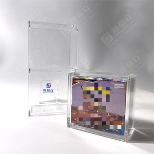 Manufacturer Design Custom Transparent Stackable Clear Display <b>Box</b> <b>Strong</b> Magnetic Acrylic Protector ETB Case - Product Image 3