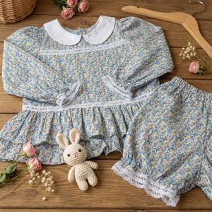 Conjunto de Pijama de Algodón para Niños, Manga Larga, Estampado Floral, Ropa de Dormir Suave y Transpirable, Venta al Por Mayor OEM 2026 - Product Image 5