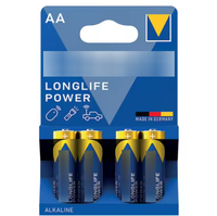 Pile alcaline primaire OEM Longlife Power Stylus AA/AAA, lot de 4 en blister