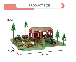 Interesting pretend play barn series animals tractor farm toy set with 102 pcs - Product Image 6
