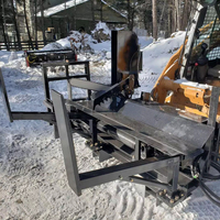 Équipements agricoles Machines forestières Processeur de bois de chauffage, Broyeur de souche de déchiqueteuse de bois attaché sur Skid Steer