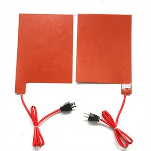 แผ่นซิลิโคนทำความร้อนแบบยืดหยุ่นขนาด300มม. แผ่นซิลิโคน12V 24V 120V - Product Image 4