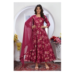 Premium Rayno Export Quality Long Kurti with Dupatta for Office and Regular Wear at Wholesale Price - Product Image 1