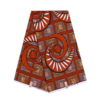 Tekstil poliester lilin cetak sutra 44 "lebar 70gsm Batik Pagne tahan air, anti-jamur, tahan abrasi
