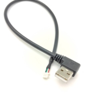 Conjunto de cable USB Micro macho de 4 pines JST Molex Picoblade Mini B enchufe USB para aplicaciones electrónicas de automóviles hechas de PVC