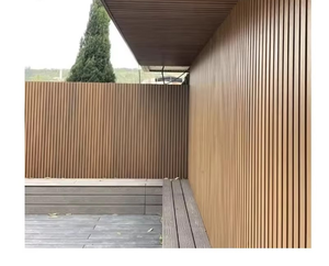 Paneles de Pared Exteriores de WPC de Estilo Europeo Moderno, Rayas a Cuadros, Impermeables, Protección Contra Termitas, Más de 5 Años de Garantía, AOLO AL-GK205-25A - Product Image 2