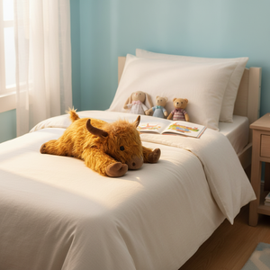 High-quality PP Cotton Super Soft Long Plush Scottish Highland <strong>Cow</strong> <strong>the</strong> Perfect Custom Gift - Product Image 5