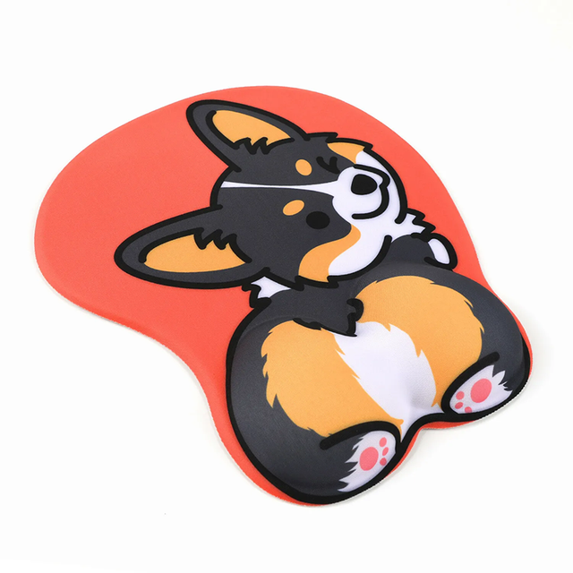 Wholesale Personalized Innovative Craft Customized 3D Ass Sexy Sublimation Ergonomic Gel Wrist Support Silicone Gel Mouse Pad