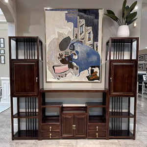 (<span class=keywords><strong>Jiang</strong></span> <span class=keywords><strong>Nan</strong></span> Xiao Zhen) Ménage Moderne Villa Grand Étage Plat Haut de Gamme Nouveau Style Chinois Stockage en Bois Massif - Product Image 3