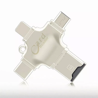 2025 mejor venta Otg 4 en 1,4 en 1 lector de tarjetas Usb Otg, adaptador OTG 4 en 1