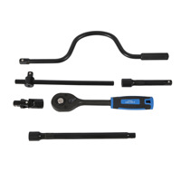Kit de réparation automobile professionnel 24 pièces en acier au chrome-vanadium, jeu de clés à cliquet, adaptateur de douille, tournevis - Portable