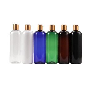 Botellas vacías transparentes para Gel de ducha con tapa dorada 250ml 500ml 100mL Botella de Aceite Corporal Botellas de bomba de lujo 4 <span class=keywords><strong>oz</strong></span> - Product Image 4