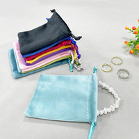 Sac à cordon en velours pour bijoux collier boucles d'oreilles stockage recyclable anti-poussière voyage fournitures de sport emballage emballage de chaussure