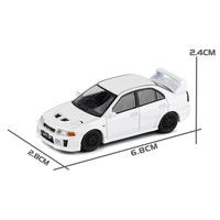 Modèles moulés sous pression jouet de voiture en alliage 1:64 MITSUBISHI LANCER EVO 5 voiture de sport modèle Miniature décoration voiture Collection cadeau ornement