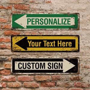 ป้ายเหล็กตกแต่งสไตล์อุตสาหกรรมมาพร้อมป้ายโลหะอลูมิเนียมแบบกำหนดเองชิ้นเดียวตามสั่ง - Product Image 6