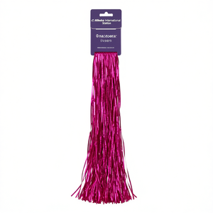 Decoración de borlas fucsia para fiestas de Alibaba International Station, para cumpleaños, uso en interiores, material plástico para niños - Product Image 1