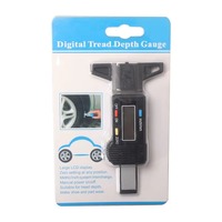 Jauge de profondeur de bande de roulement de pneu automobile A4, outil de mesure numérique en plastique ABS avec écran LCD