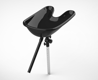 Bac à shampoing mobile portable pour salon de coiffure, équipement de beauté pour fauteuil de barbier