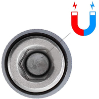 Embout de perceuse à vis magnétique à tige hexagonale de 1/4 pouces, Pivot de changement réglable, porte-embout de tournevis