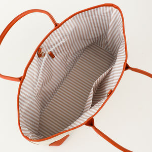 Bolso Tote Espacioso de Lino y PU, Bolso de Hombro Minimalista para Mujer con Hebilla Metálica, Diseño Duradero para Todas las <span class=keywords><strong>Temporadas</strong></span> - Product Image 5