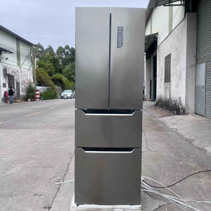Refrigerador Eléctrico de Acero Inoxidable de Gran Capacidad, 325 Litros, 4 Puertas, Estilo Francés, Sin Escarcha, Control Inteligente, Ahorro de Energía - Product Image 3