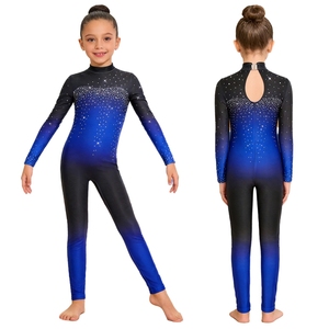 Justaucorps de danse pour filles de 6 à 16 ans, combinaison de gymnastique, body pour la danse de salon, les spectacles et les compétitions. - Product Image 2